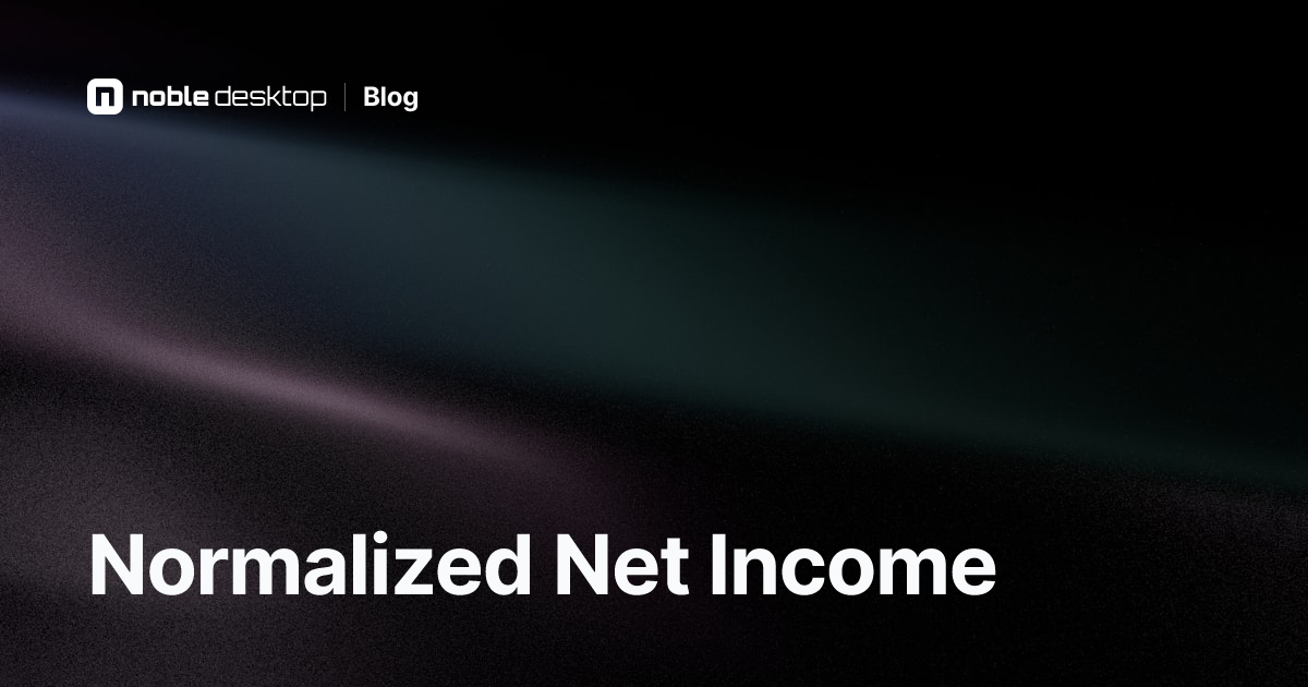 Normalized Net Income: Tutorial and Video