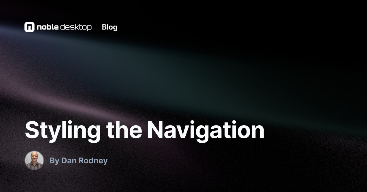 Styling the Navigation: HTML & CSS Tutorial