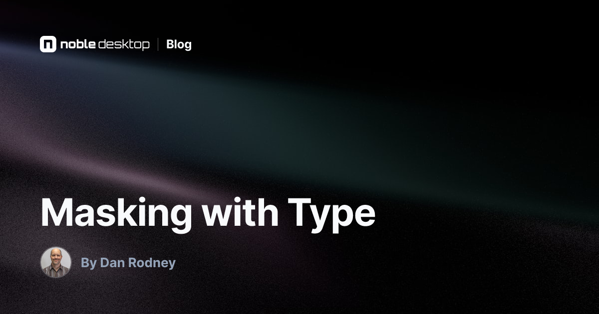 Masking with Type: Illustrator Tutorial