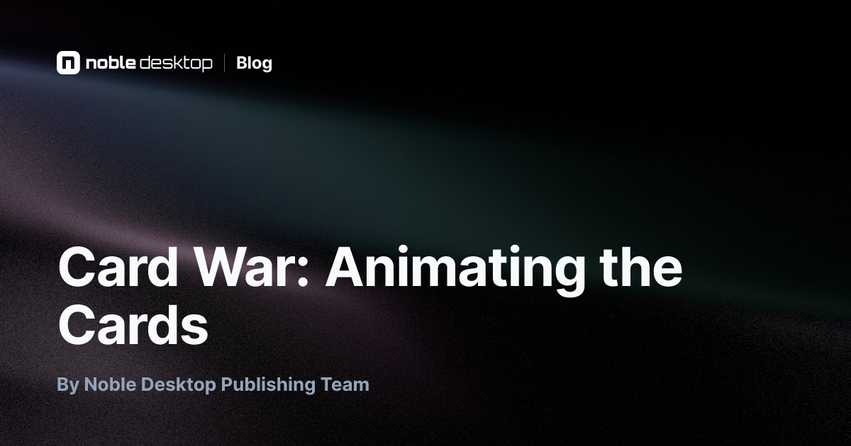 Card War: Animating the Cards Tutorial