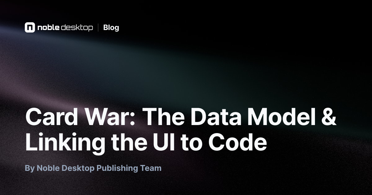 Card War: The Data Model & Linking the UI to Code — iOS Development