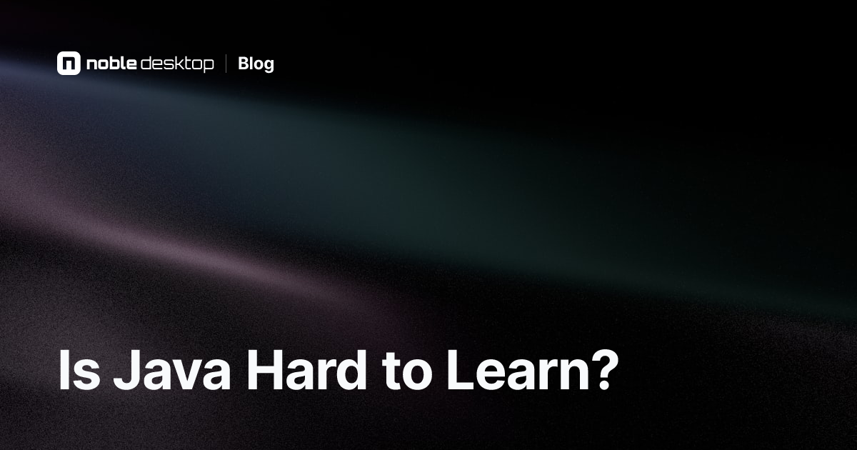 Is Java Hard to Learn for Beginners?