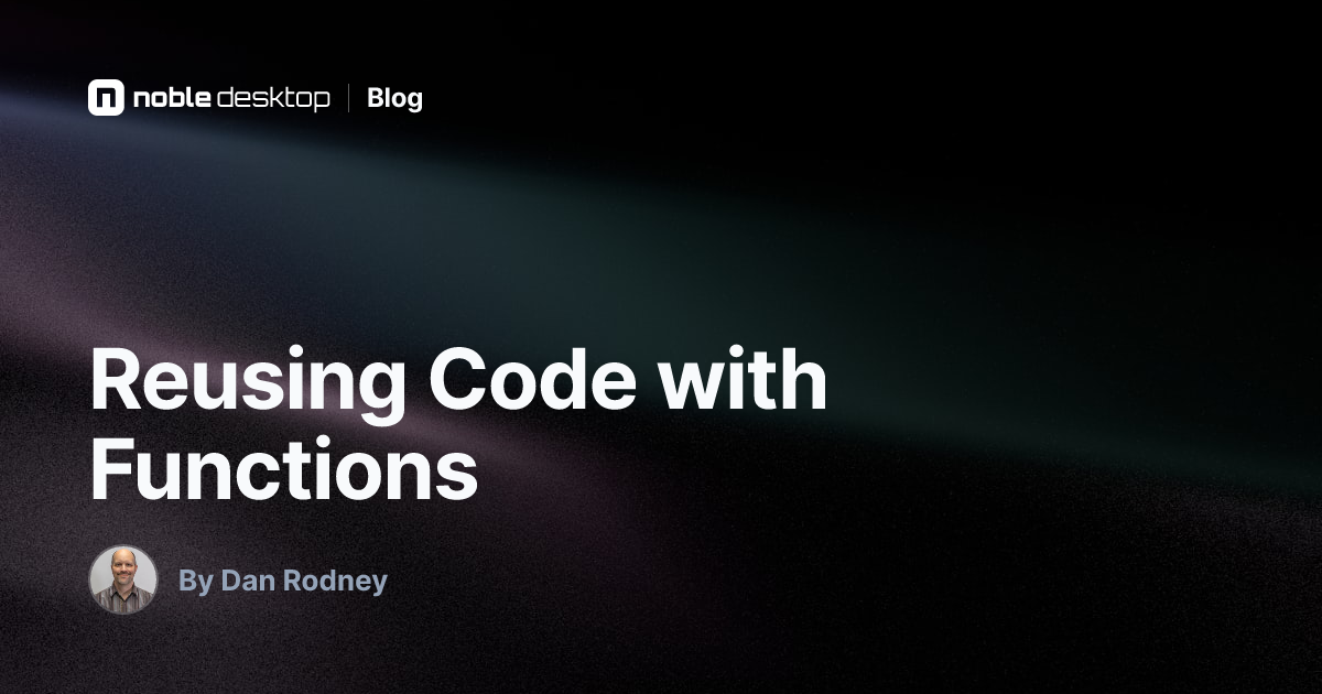 Reusing Code with Functions: JavaScript & jQuery Tutorial