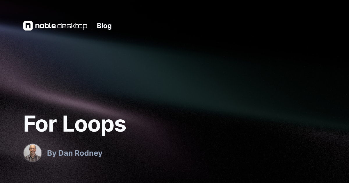 For Loops: Free JavaScript Tutorial