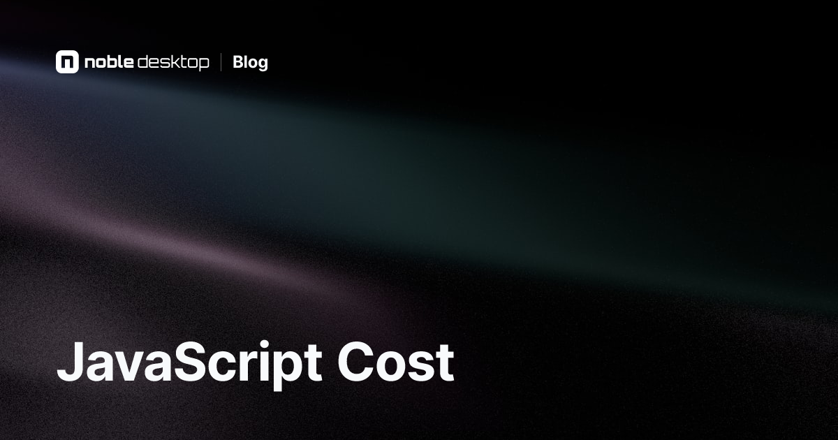 How Much Does JavaScript Cost?
