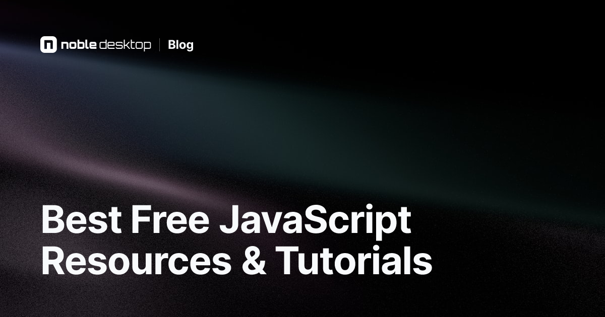 Free JavaScript Resources & Tutorials for Beginners