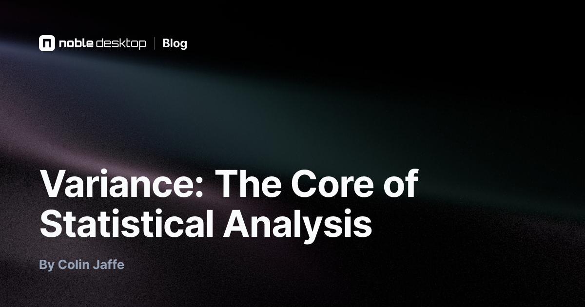 Variance: The Core of Statistical Analysis — Machine Learning