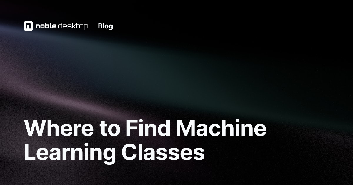Where Can I Find Training in Machine Learning