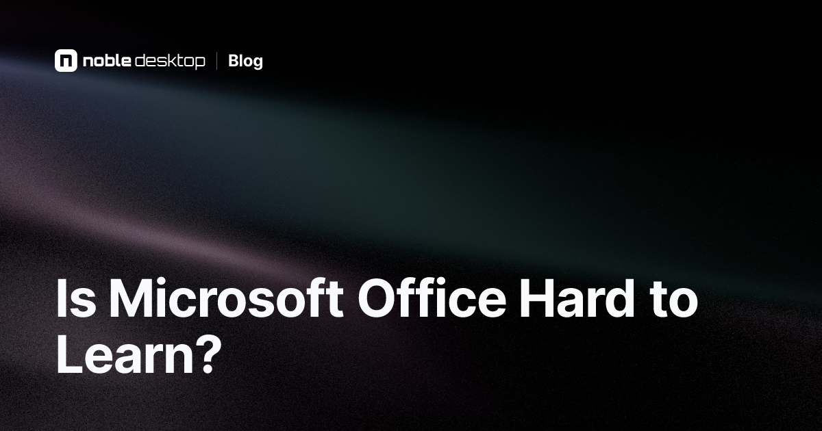 Is Microsoft Office Hard to Learn for Beginners?