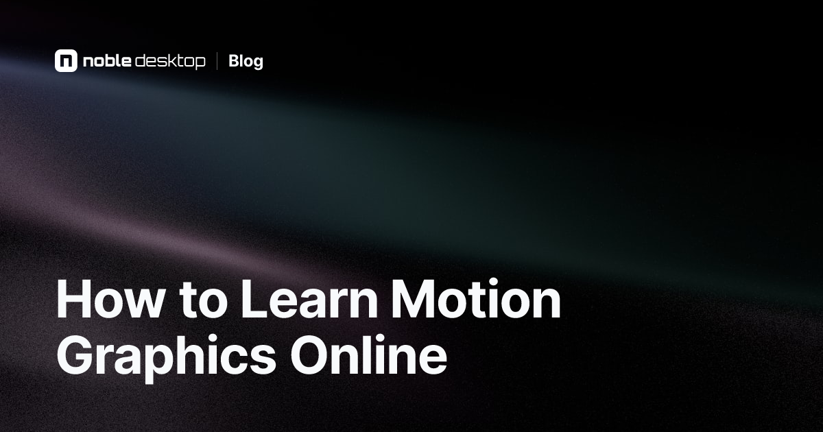 Learn Motion Graphics Online for Beginners