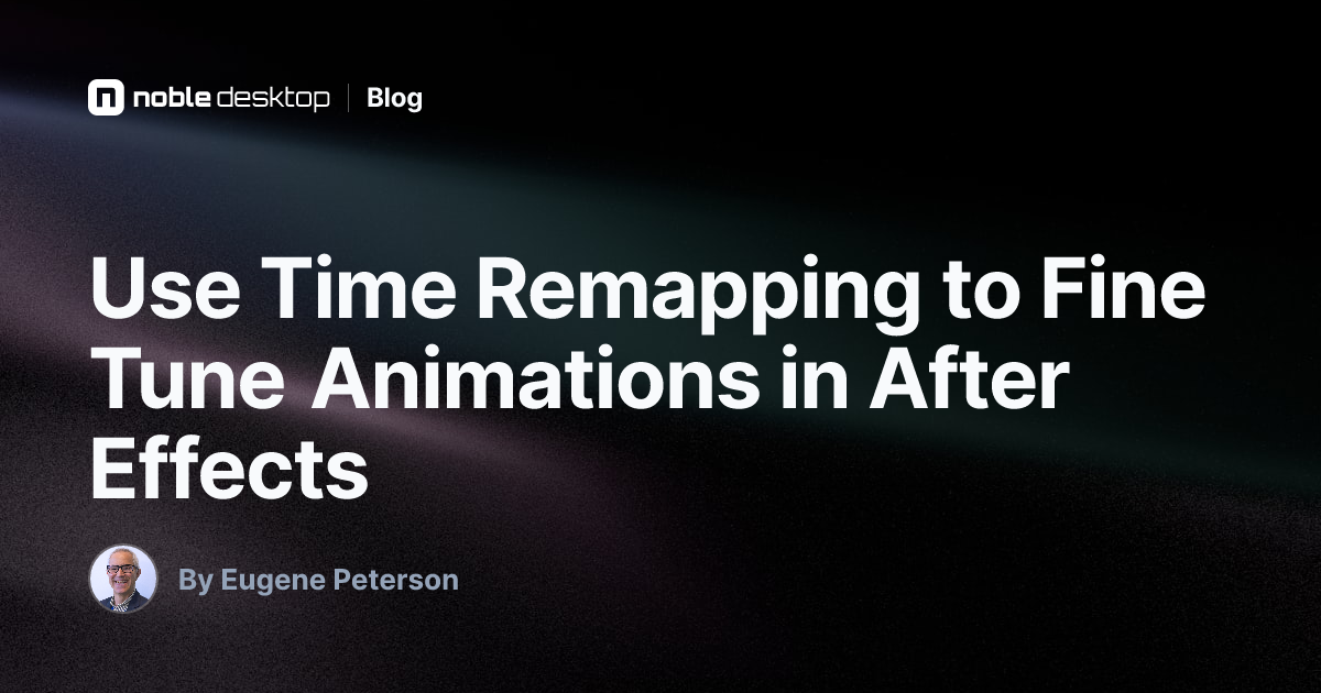 Use Time Remapping to Fine Tune Animations in After Effects — Motion ...