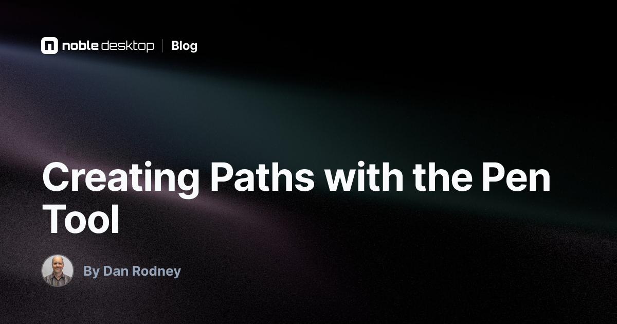 Creating Paths with the Pen Tool: Photoshop Tutorial