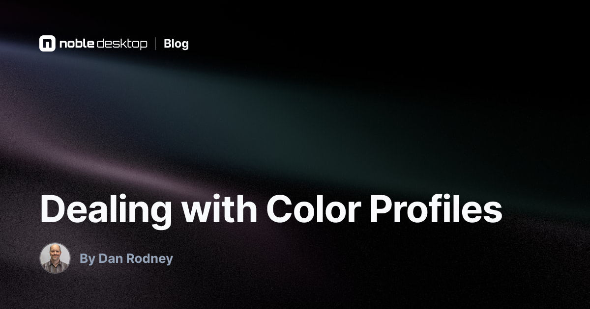 Dealing with Color Profiles: Photoshop Tutorial