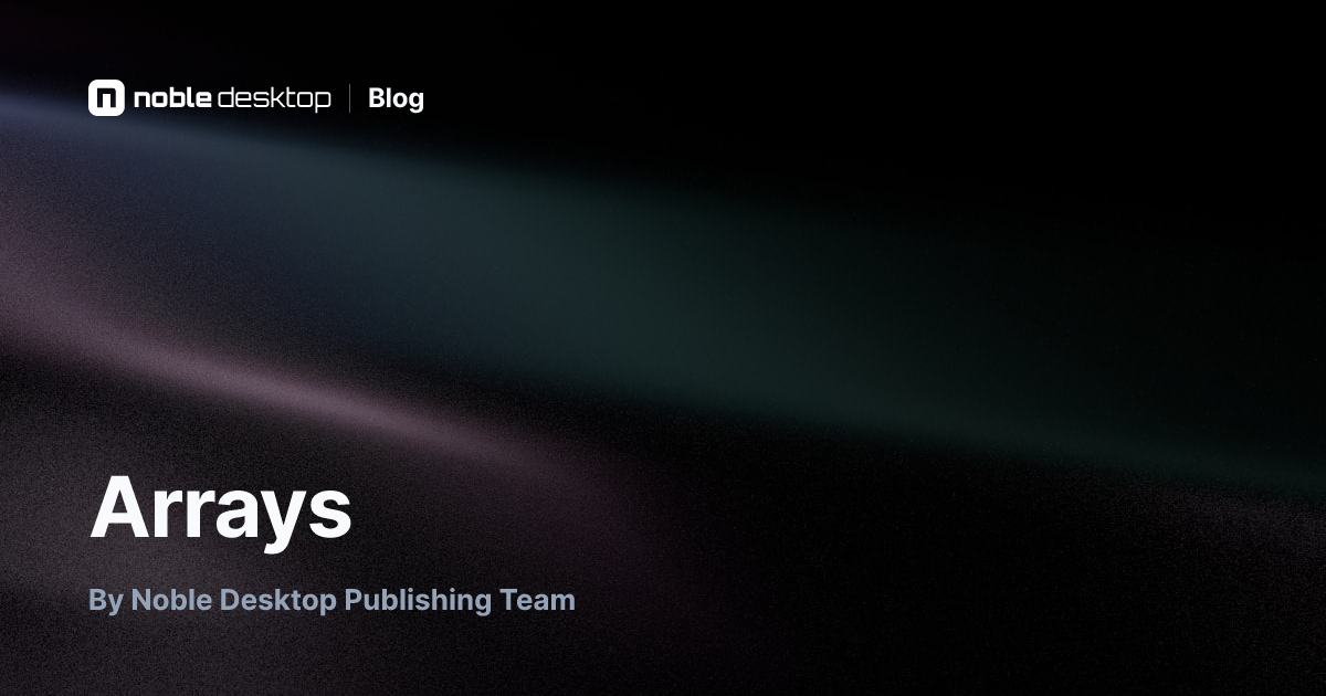 Arrays: Free PHP & MySQL Tutorial