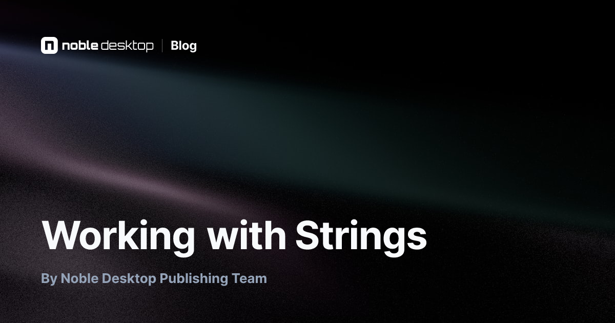 Working with Strings: PHP & MySQL Tutorial