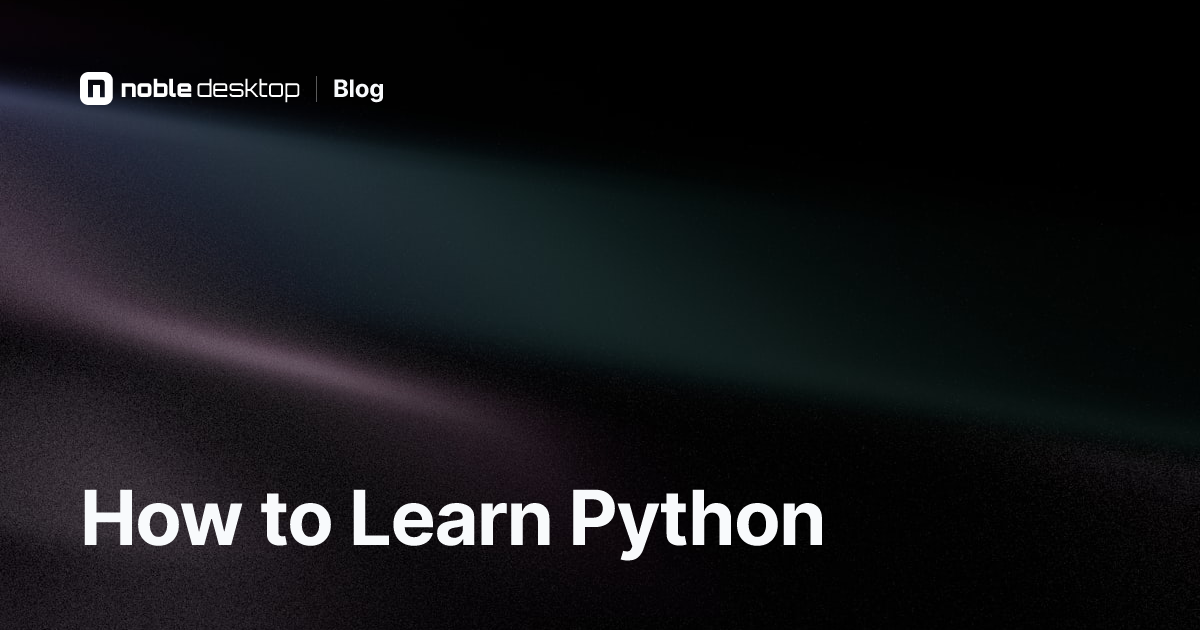 How to Learn Python for Beginners