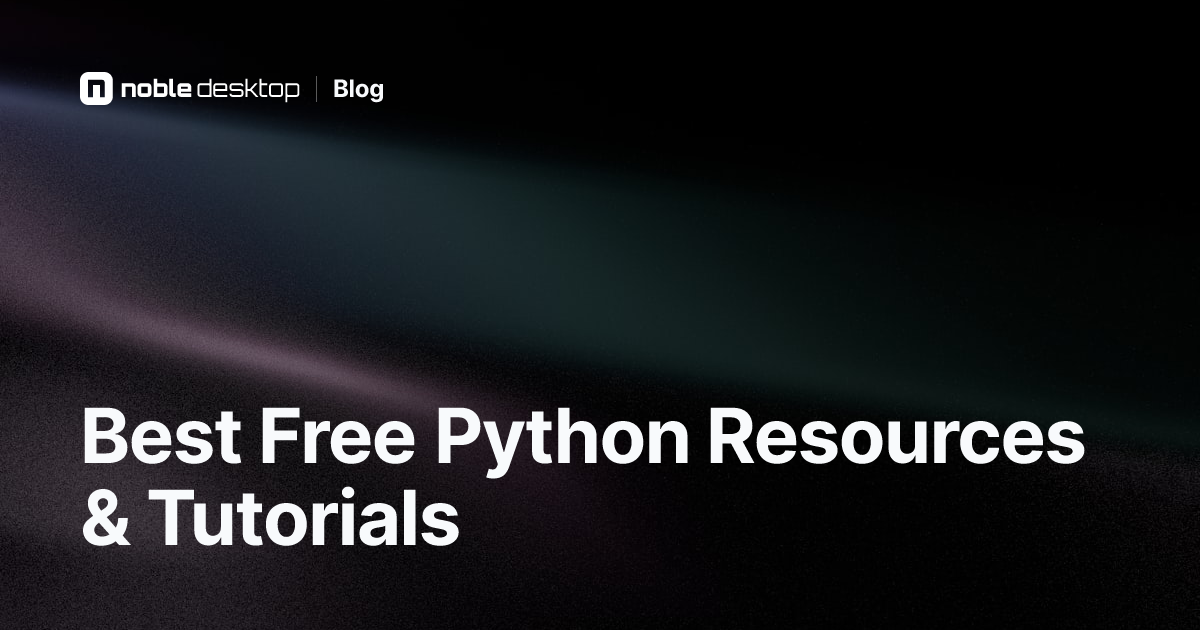 Free Python Resources & Tutorials for Beginners