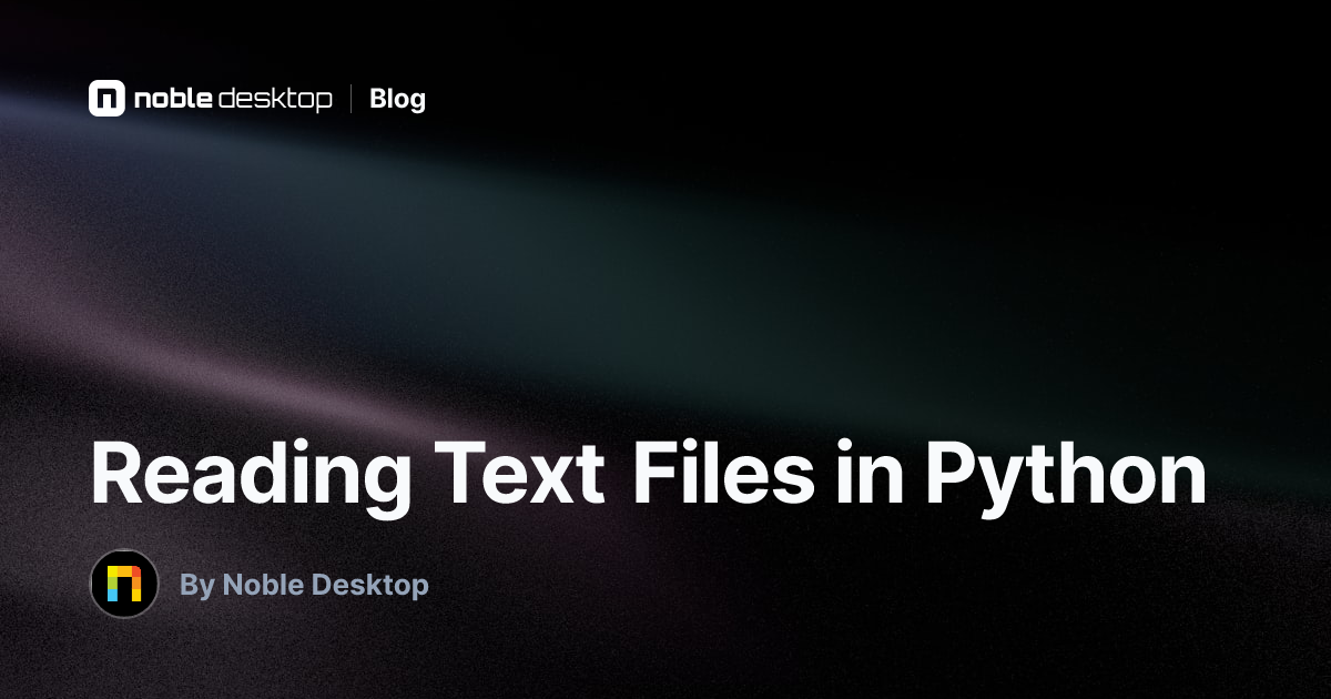 Reading Text Files in Python: Step-by-step Python programming tutorial