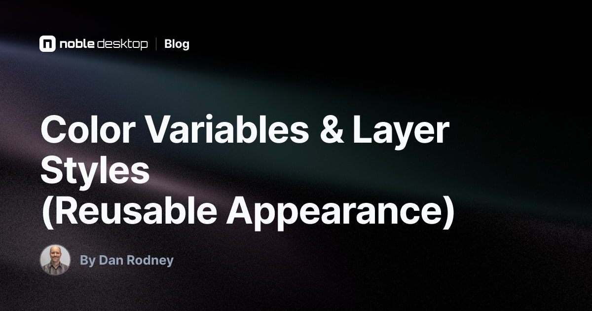 Color Variables & Layer Styles (Reusable Appearance): Sketch Tutorial