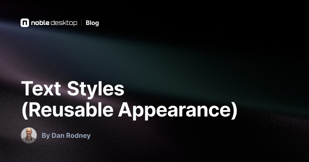 Text Styles (Reusable Appearance): Sketch Tutorial