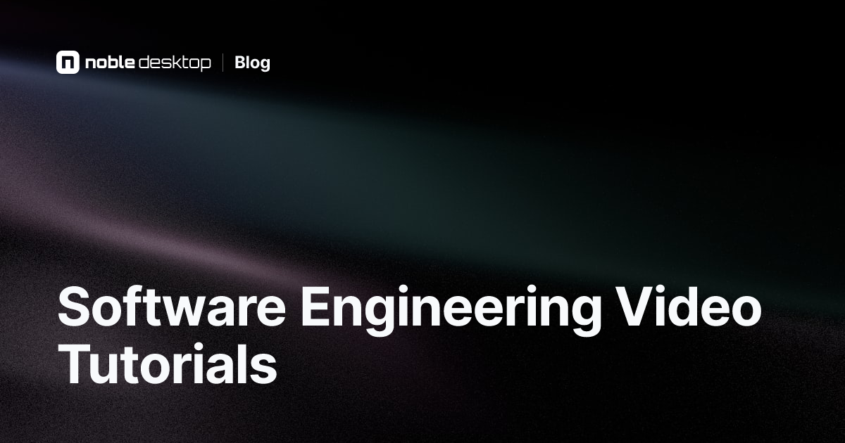 Best Software Engineering Video Tutorials