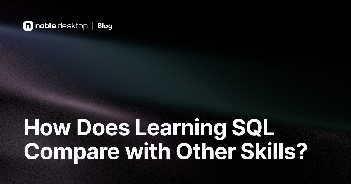 Compare SQL with Other Skills