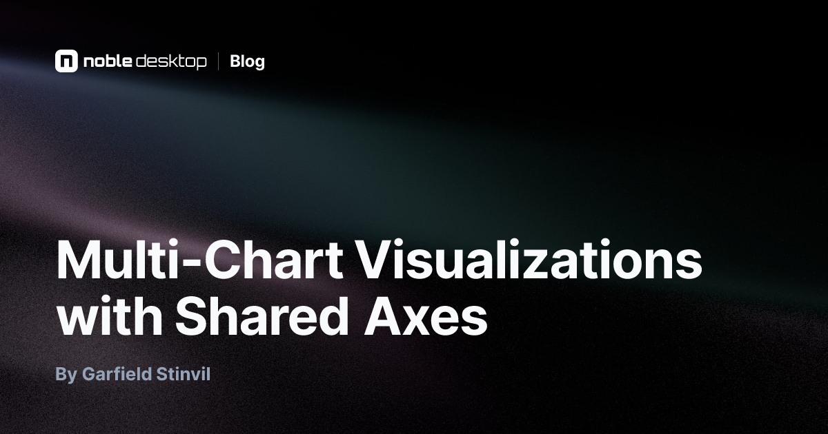 Multi-Chart Visualizations with Shared Axes — Tableau