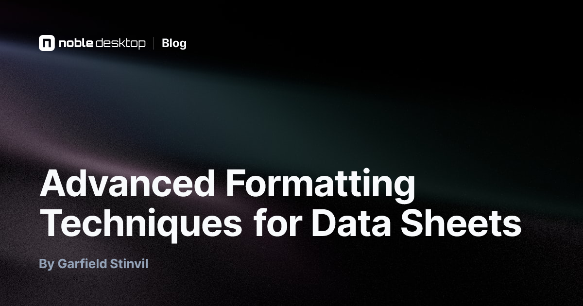 Advanced Formatting Techniques for Data Sheets — Tableau