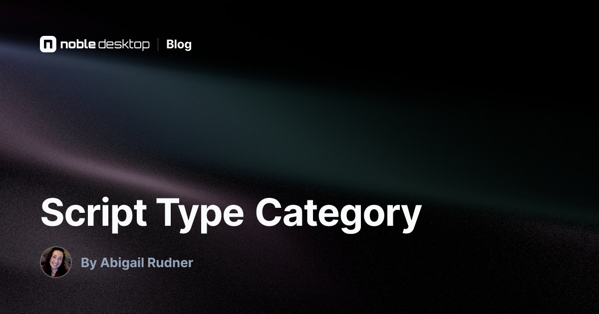 Script Type Category: Typography fundamentals and design principles