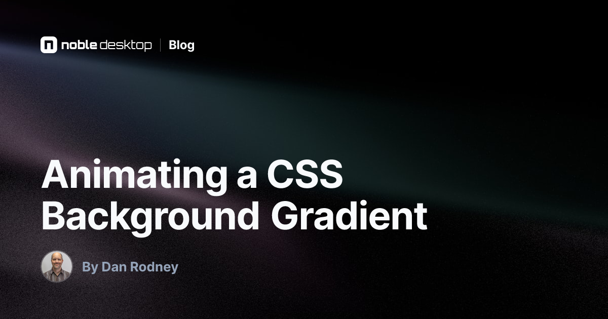 Animating a CSS Background Gradient — Web Design