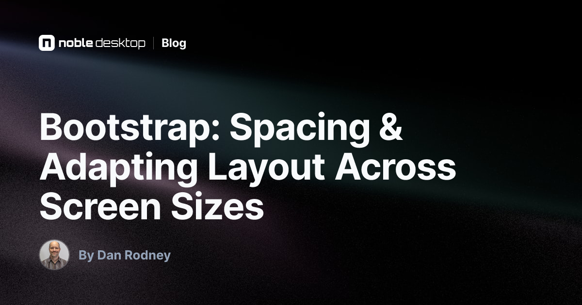 Bootstrap Spacing & Responsive Layout Tutorial