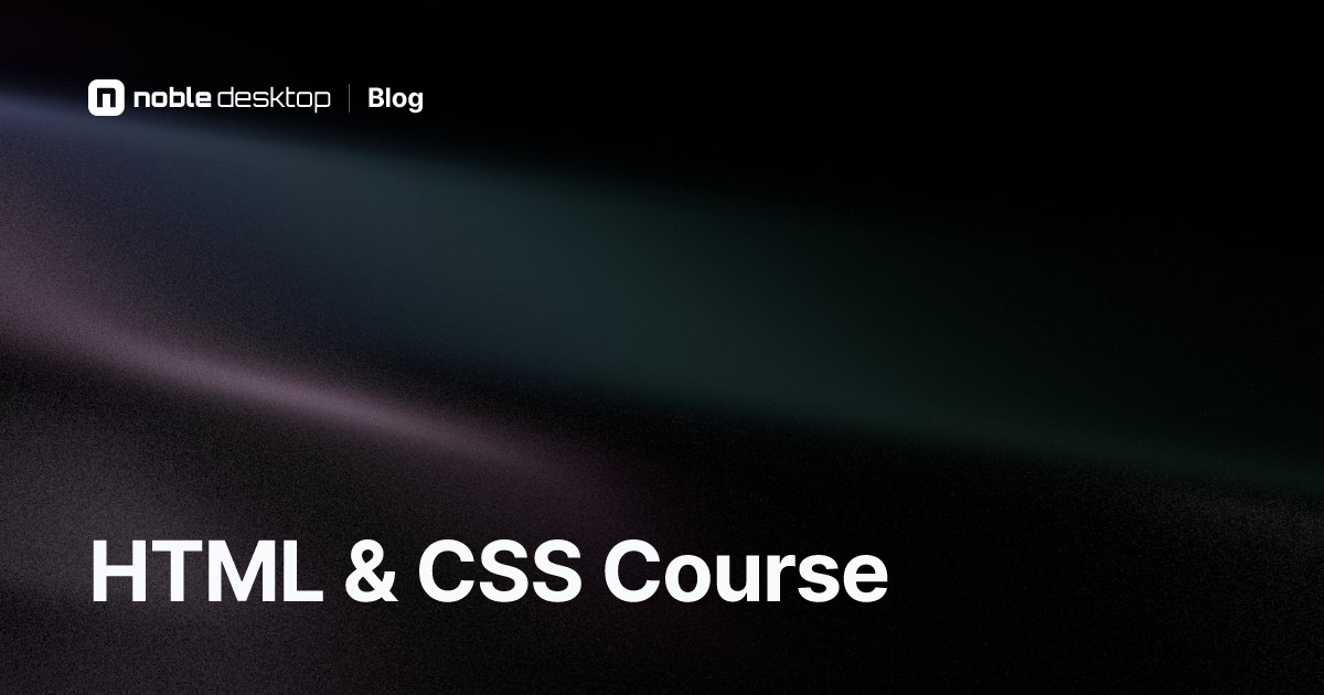 HTML & CSS Course: Intro to HTML & CSS Video Tutorial