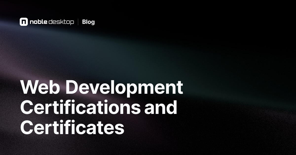 Which Web Development Certification is Best?