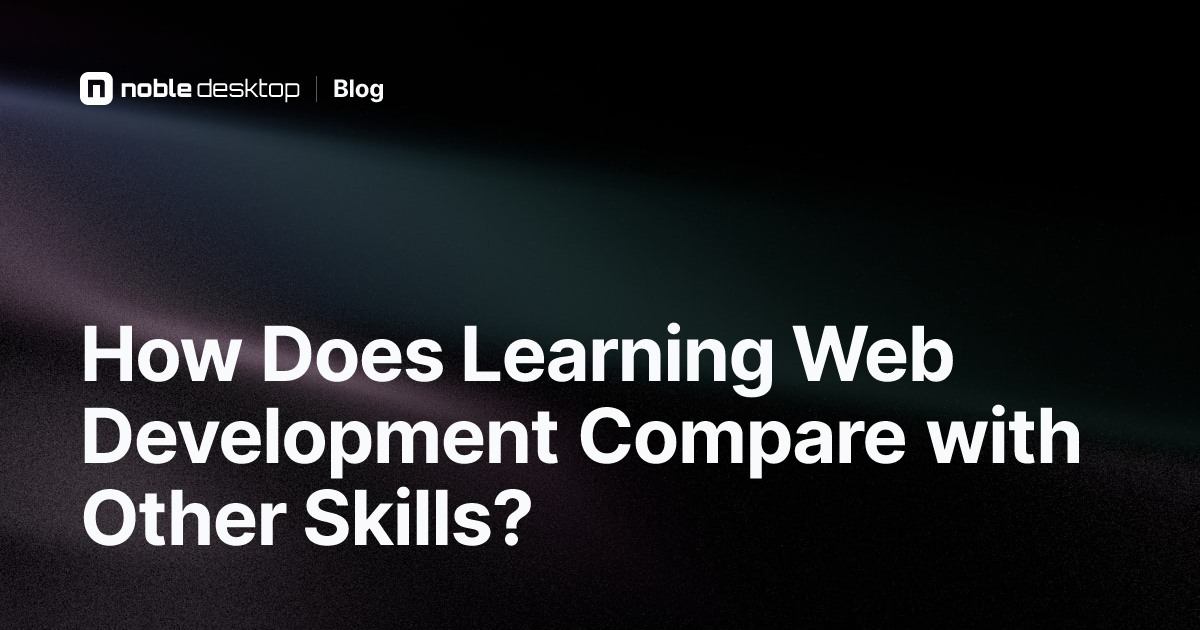 Compare Web Development with Other Skills