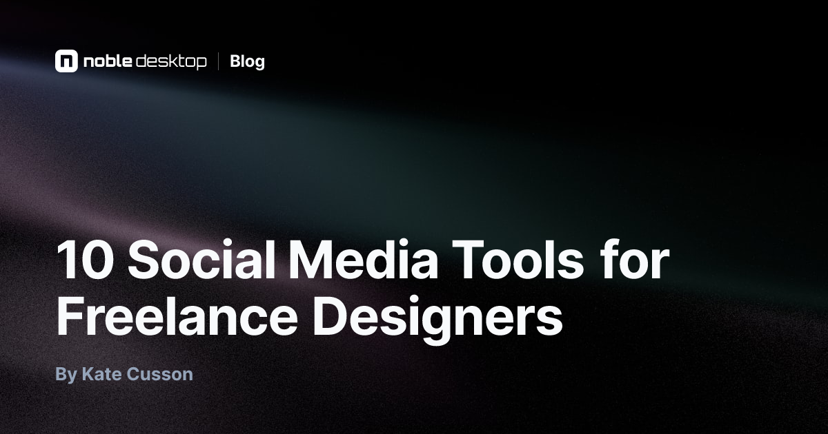10 Social Media Tools for Freelance Designers — Graphic Design