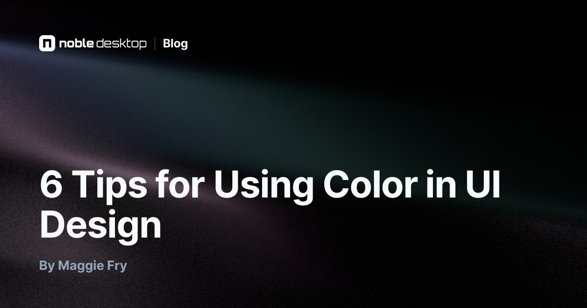 6 Tips for Using Color in UI Design — UX Design