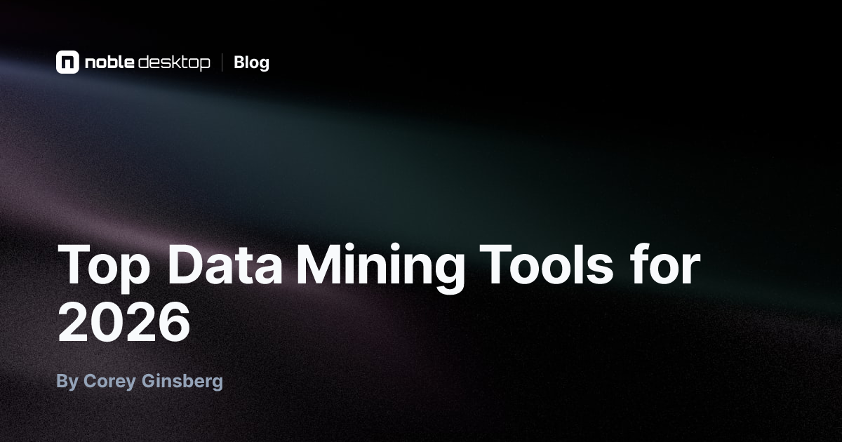 Top Data Mining Tools for 2026 — Data Analytics