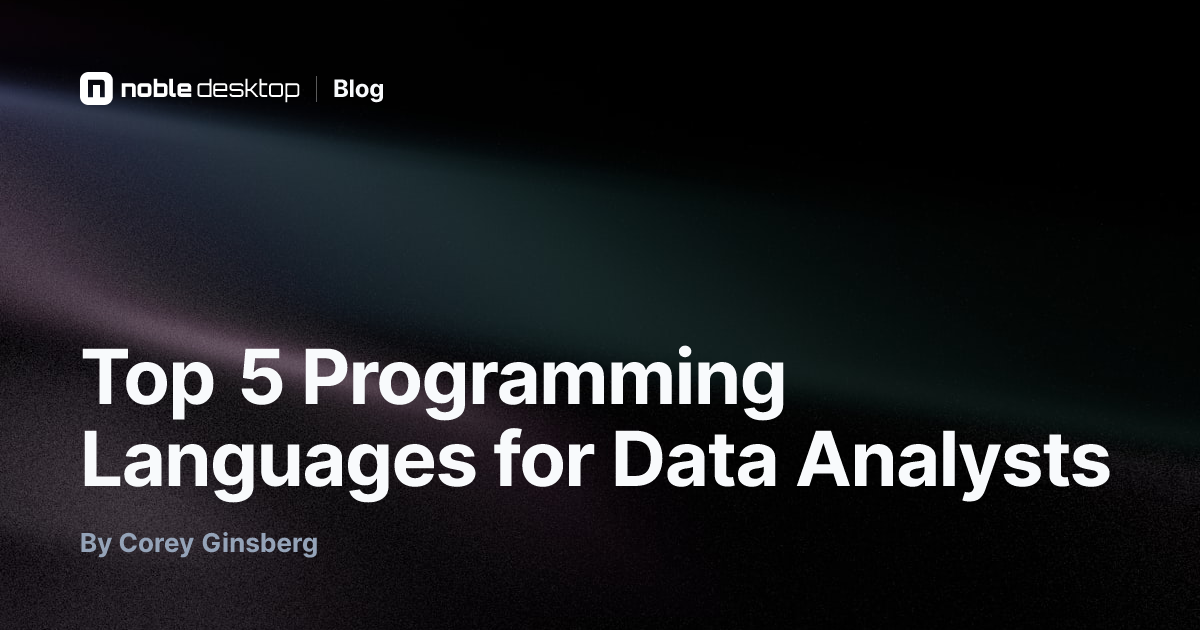 Top 5 Programming Languages for Data Analysts — Data Analytics