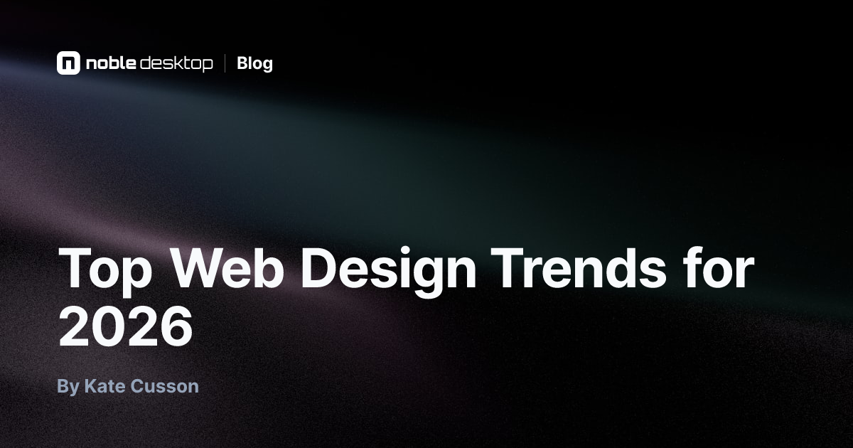 Top Web Design Trends for 2026 — Graphic Design
