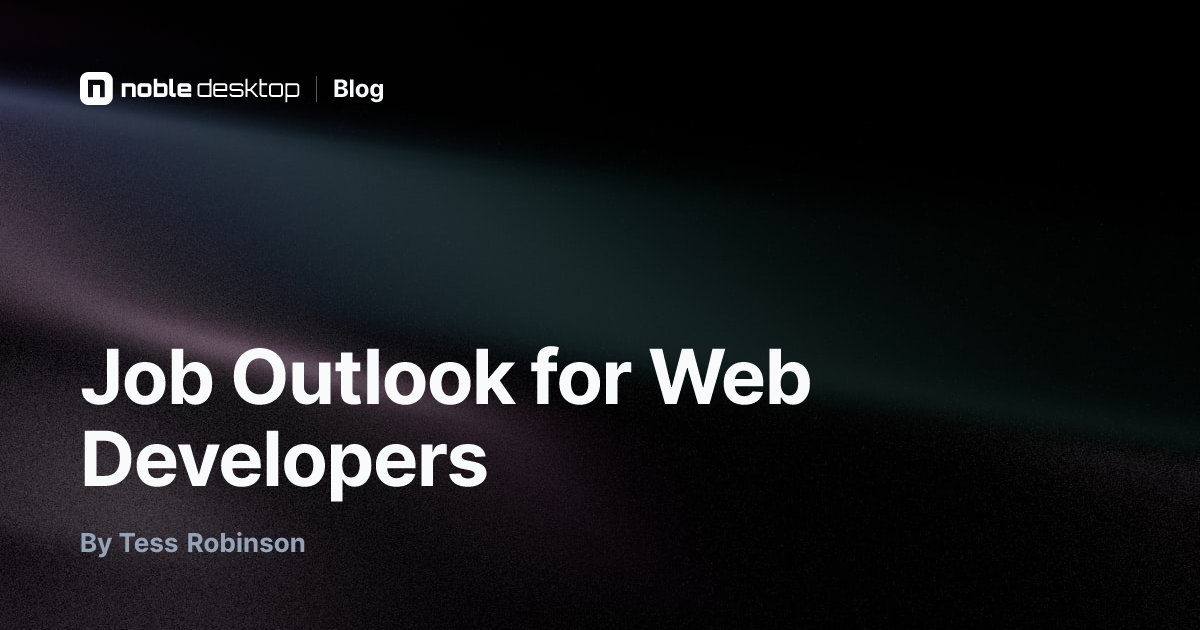 Job Outlook for Web Developers — Web Development