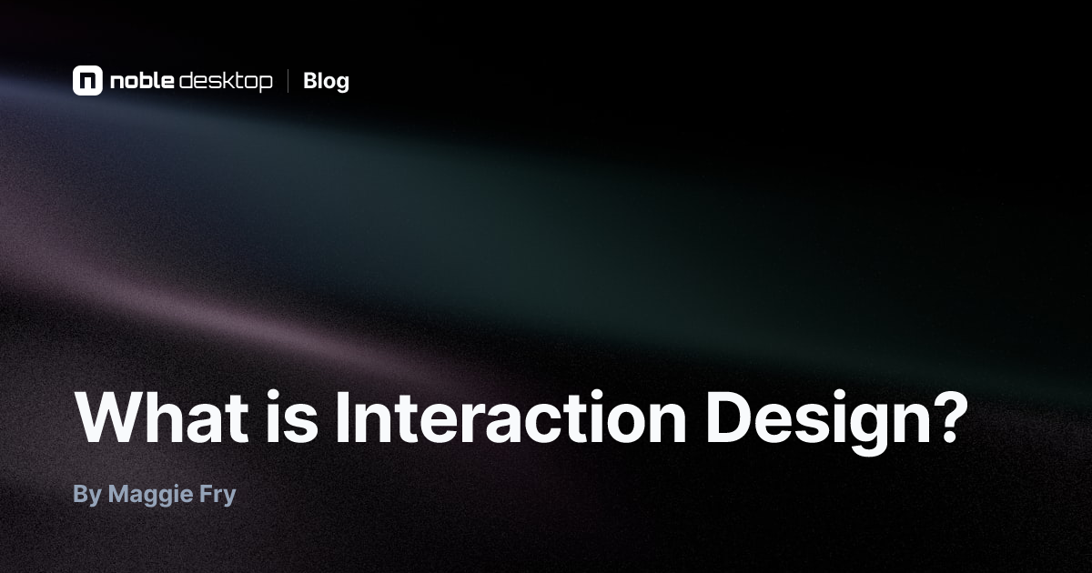 What is Interaction Design? — UX Design